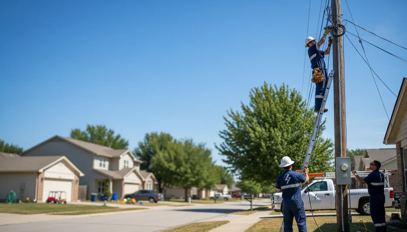 Residential electrician providing installation services in Wever, IA